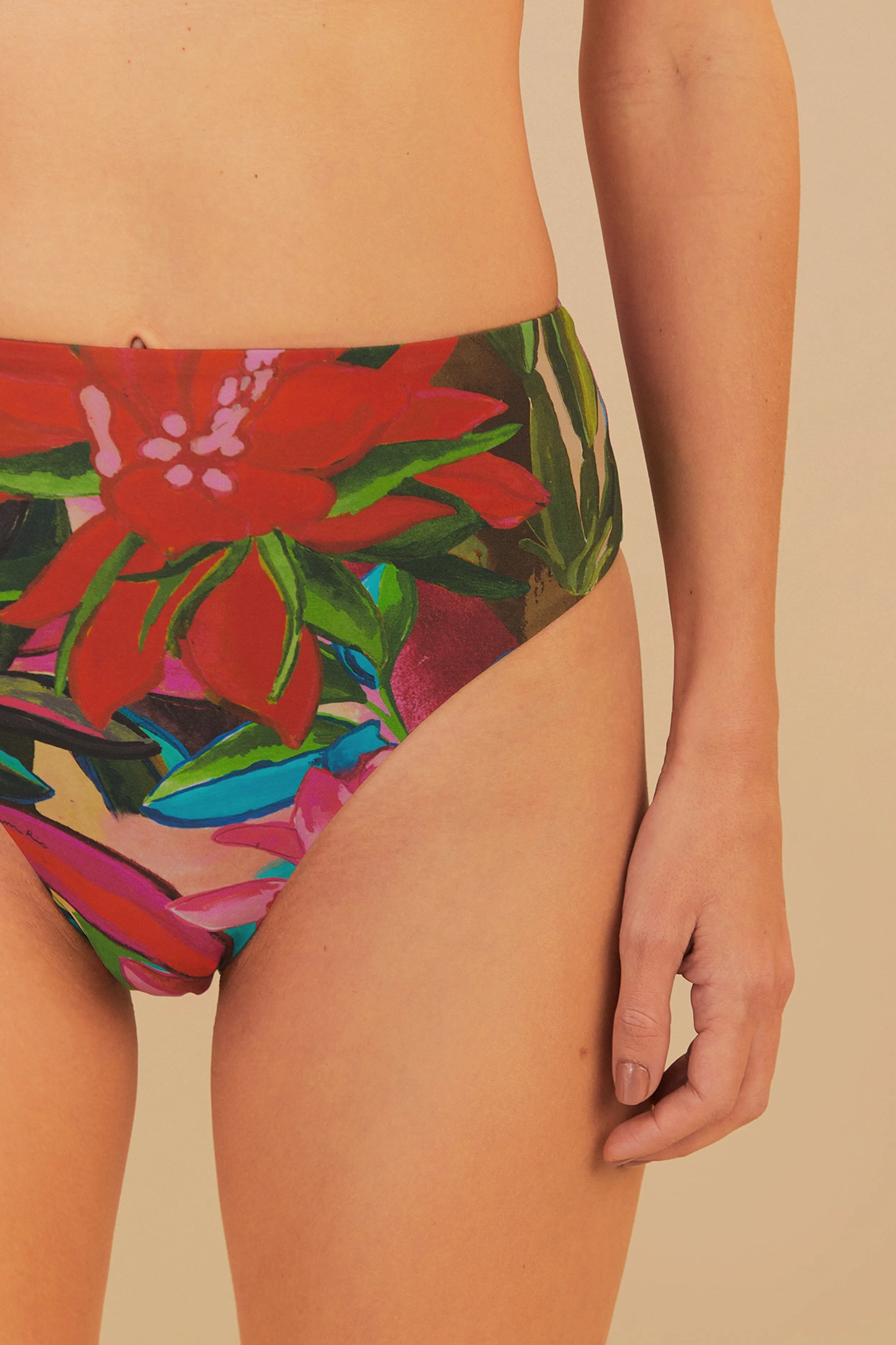 Jardin De Reve High Waist Bikini Bottom Sprint Fit