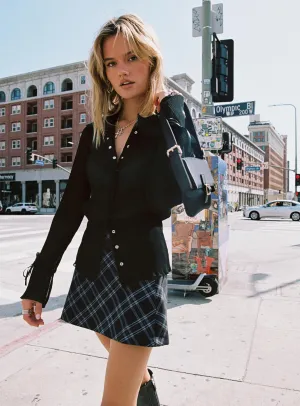 Fike Mini Skirt Black Simple Flow