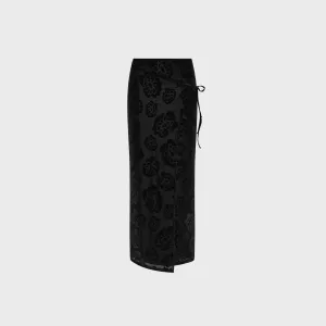 Signature Line SIR Vittoria Wrap Skirt - Midnight Floral