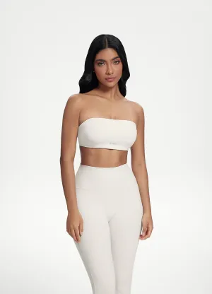 Quick Release Buttons Sporty Tee Back-Clasp Bandeau Top