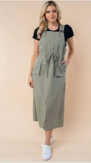 All Day Maysen Overall Dress (Sage)