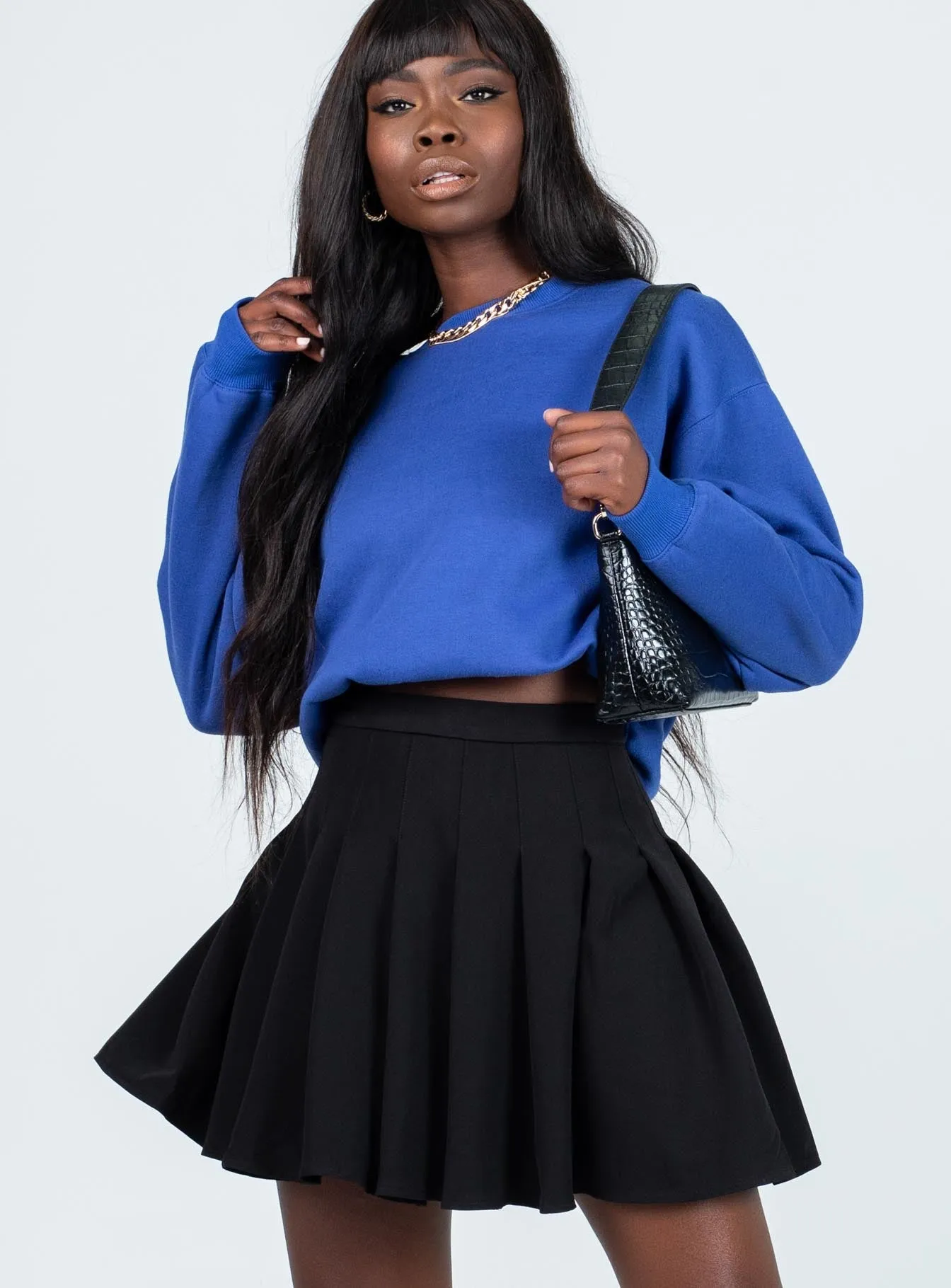 Lucid Mini Skirt Black Creative Fashion Bohemian vibe