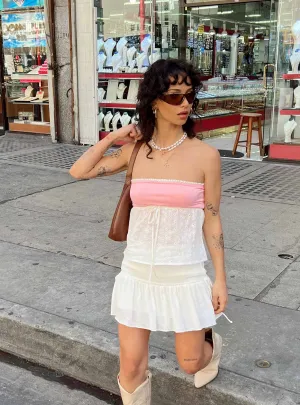 Mid Length Mid Morning Mini Skirt Ivory
