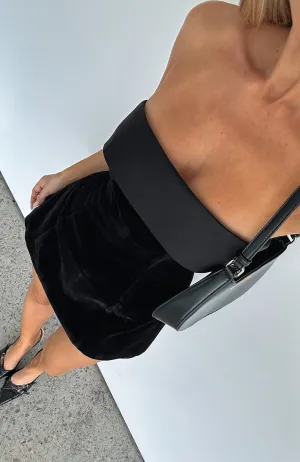 Let Loose Strapless Mini Dress Black DoubleLayerReinforcement MoistureManagementSystem