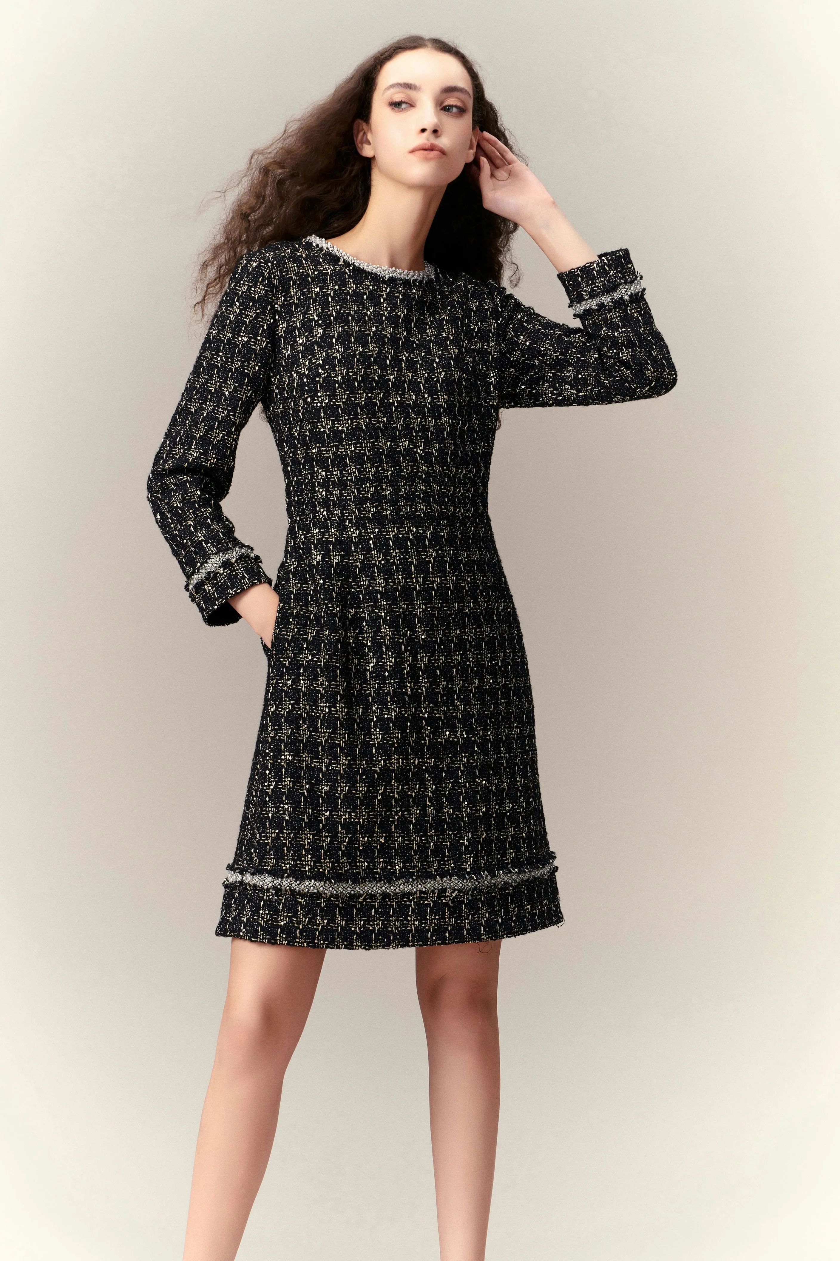 MoistureWickingMaterial Fast Fit Prestige Tweed Dress