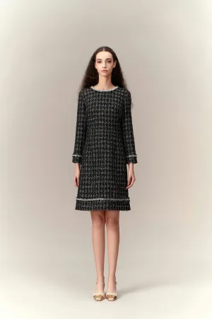Prestige Tweed Dress Clear Glow