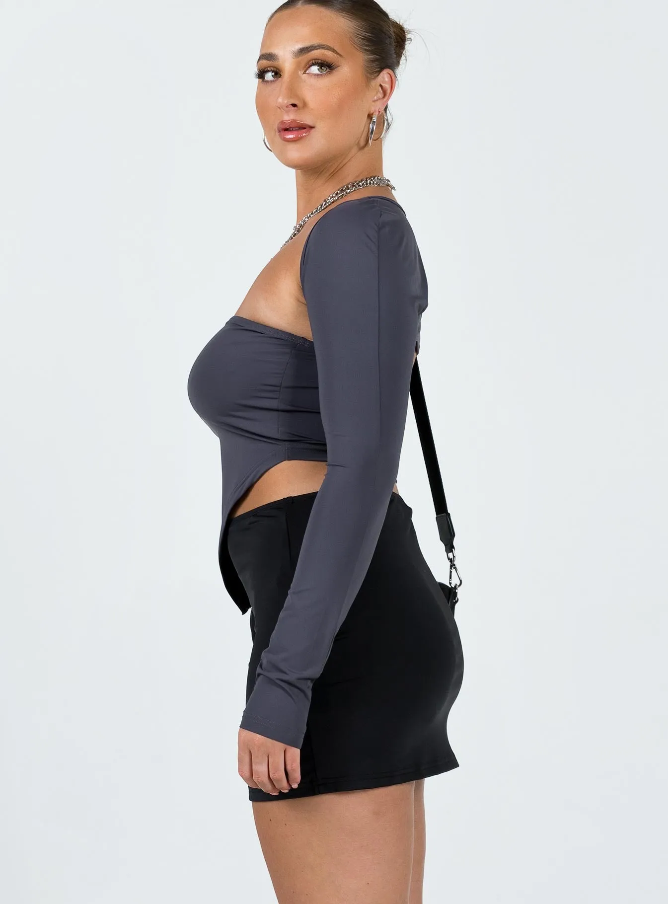 Lowell Mini Skirt Black Embroidered Detail All Occasion