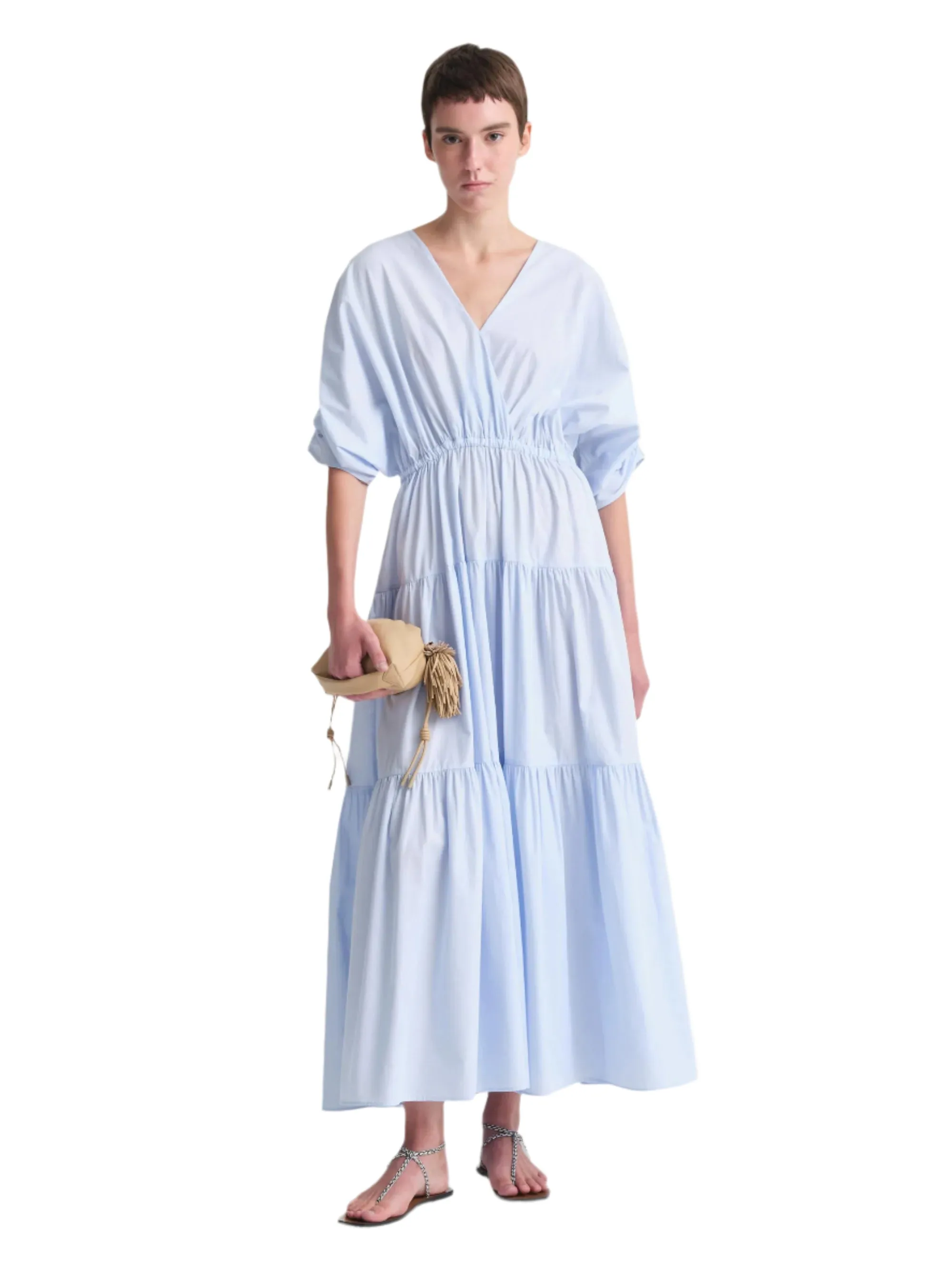 SmoothEdgeTrim CrossBackStructure Mairah Organic Cotton Poplin Dress
