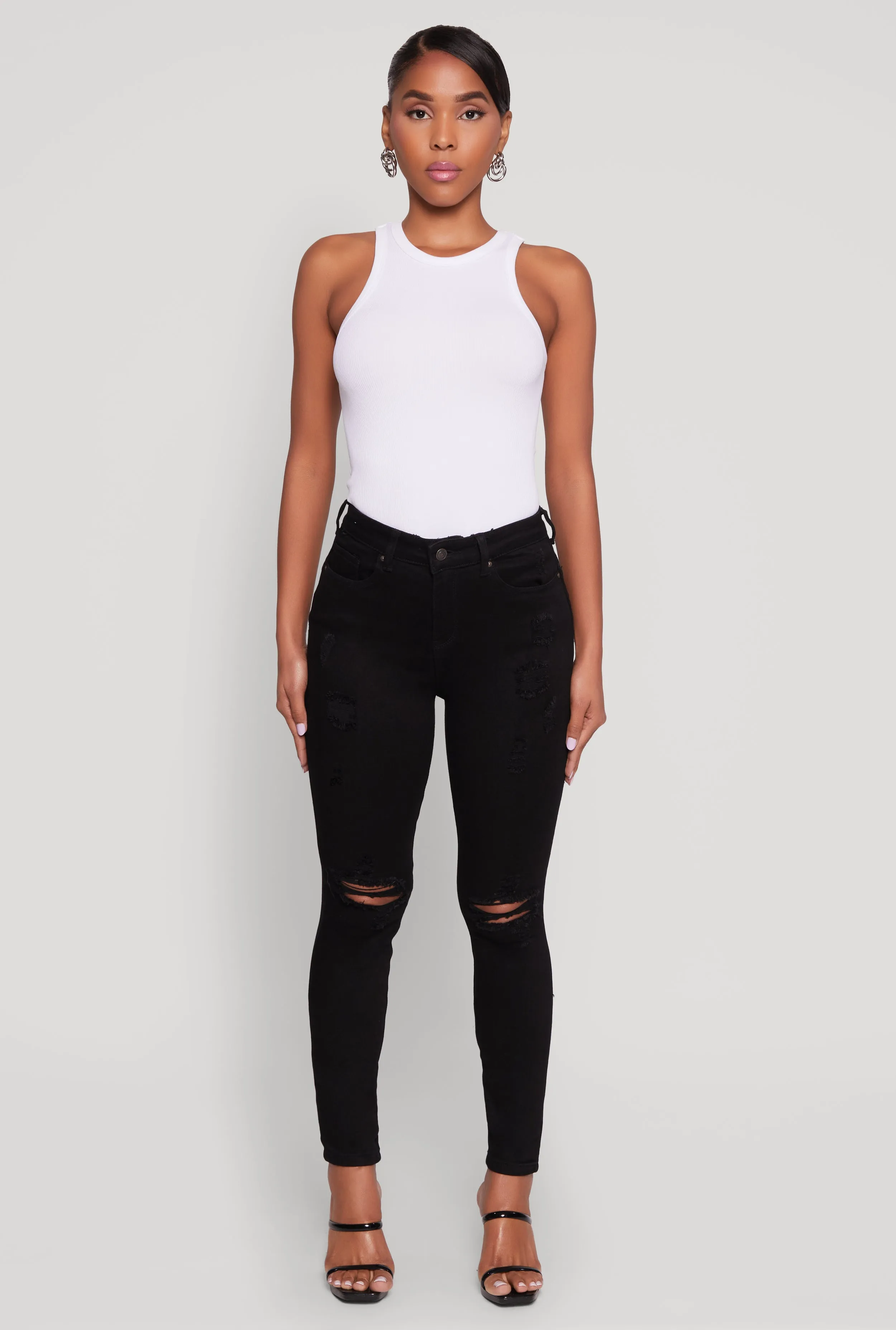 WAX Distressed Skinny Jeans Move With Ease
