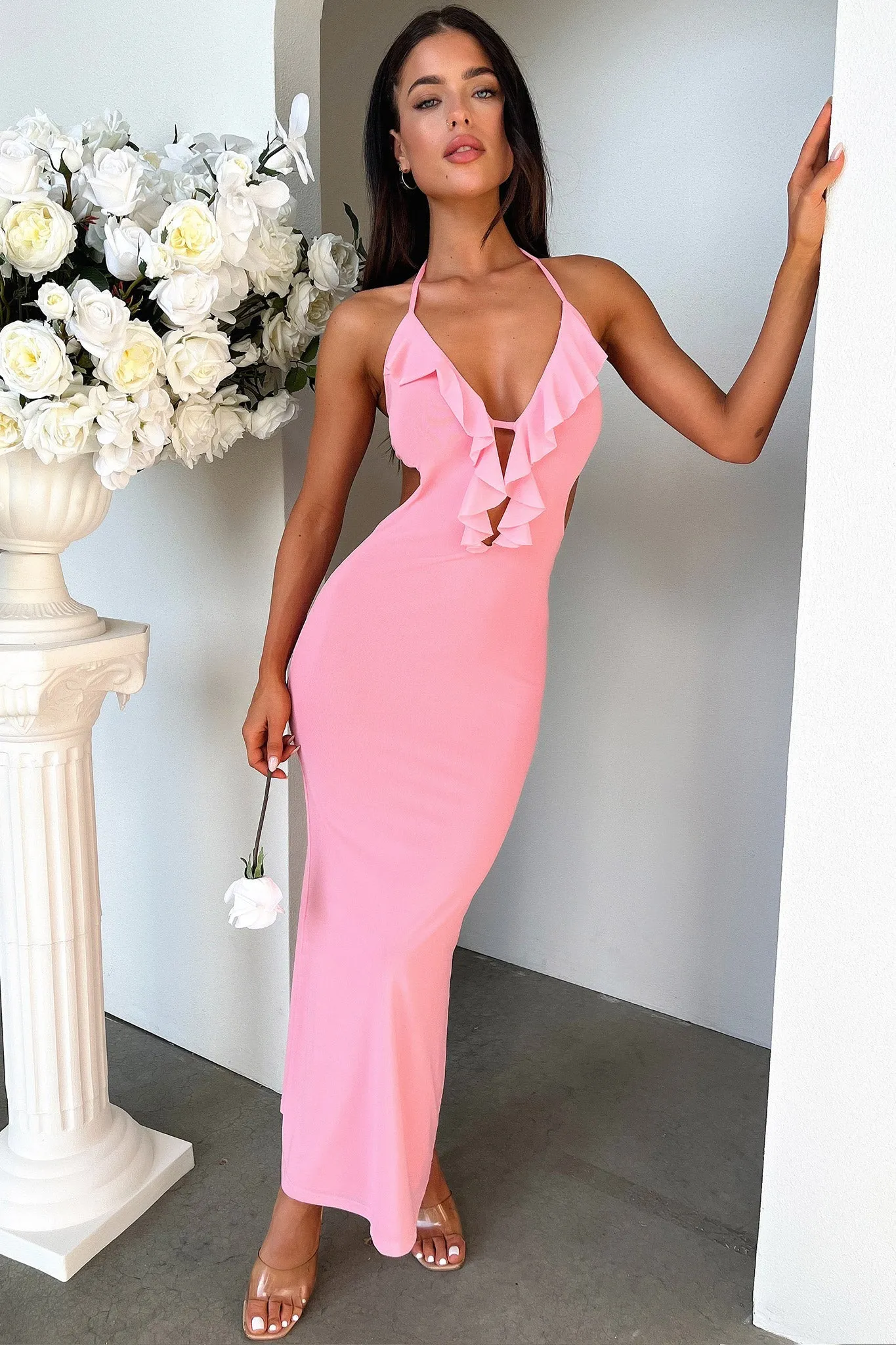 Coast Path Zaric Maxi Dress - Pink