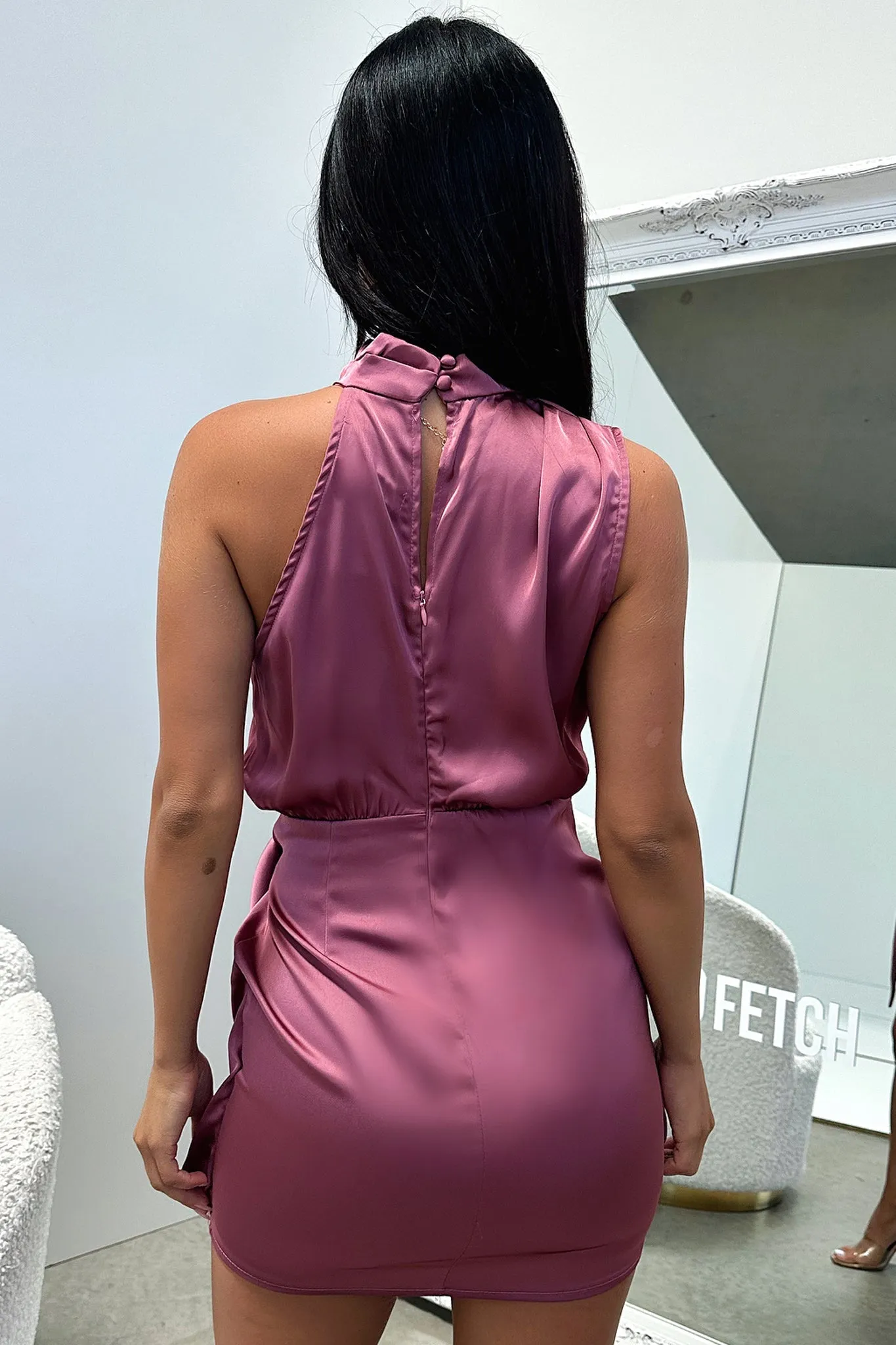 Santorini Mini Dress - Plum Urban Rush