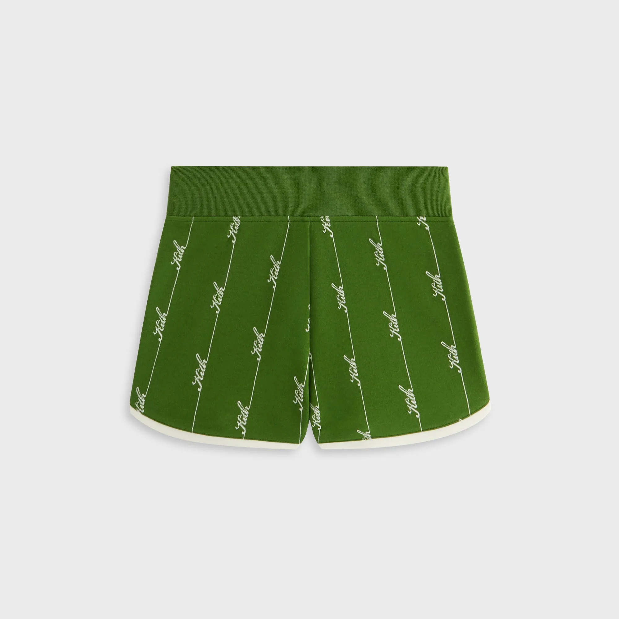 Linen blend Kith Women Mica Pique Logo Knit Short - Turf