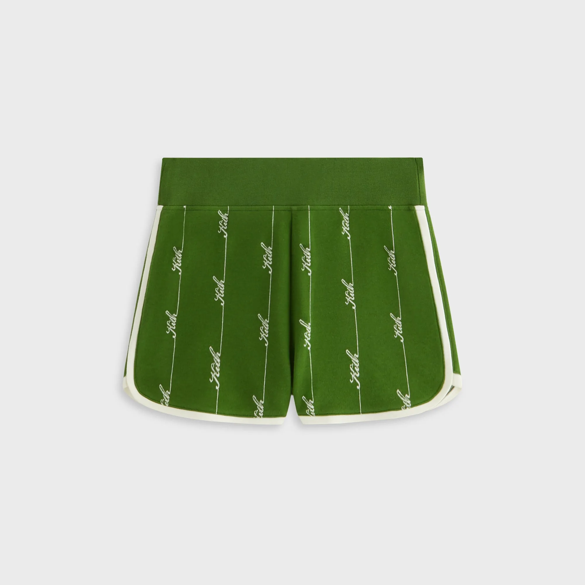 jewelry activewear option Kith Women Mica Pique Logo Knit Short - Turf