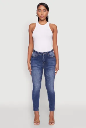 Fit For Daily WAX Whiskered Cropped Skinny Jeans