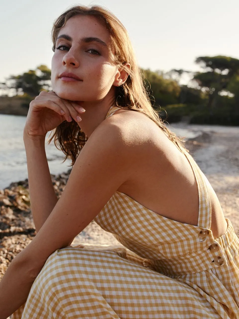 Agata Strappy Midi Dress Easy Wash