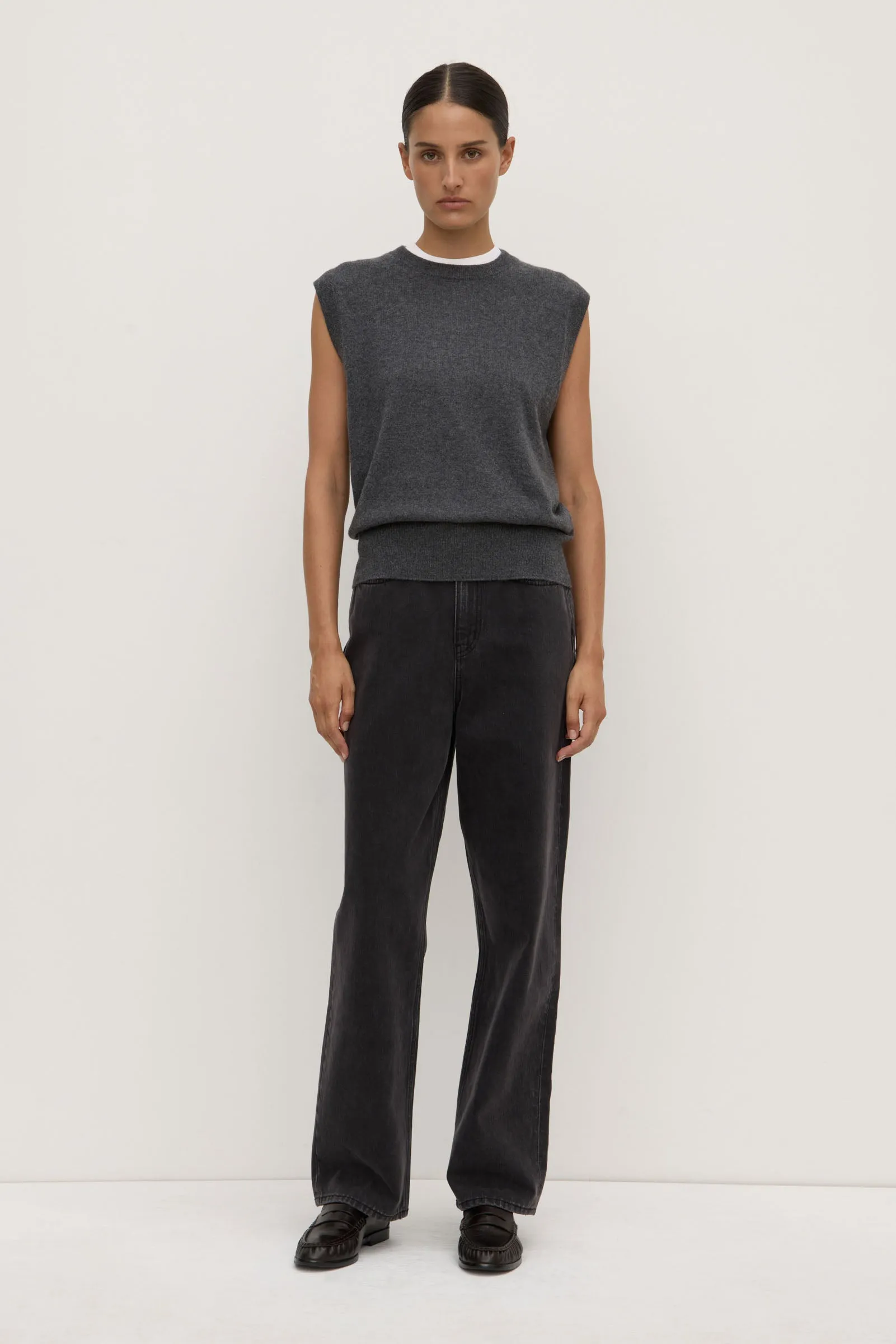 Relaxed Cashmere Vest Coastal Chic