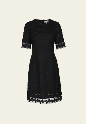 Soft Core Legend Glow Black Lace Formal Dress