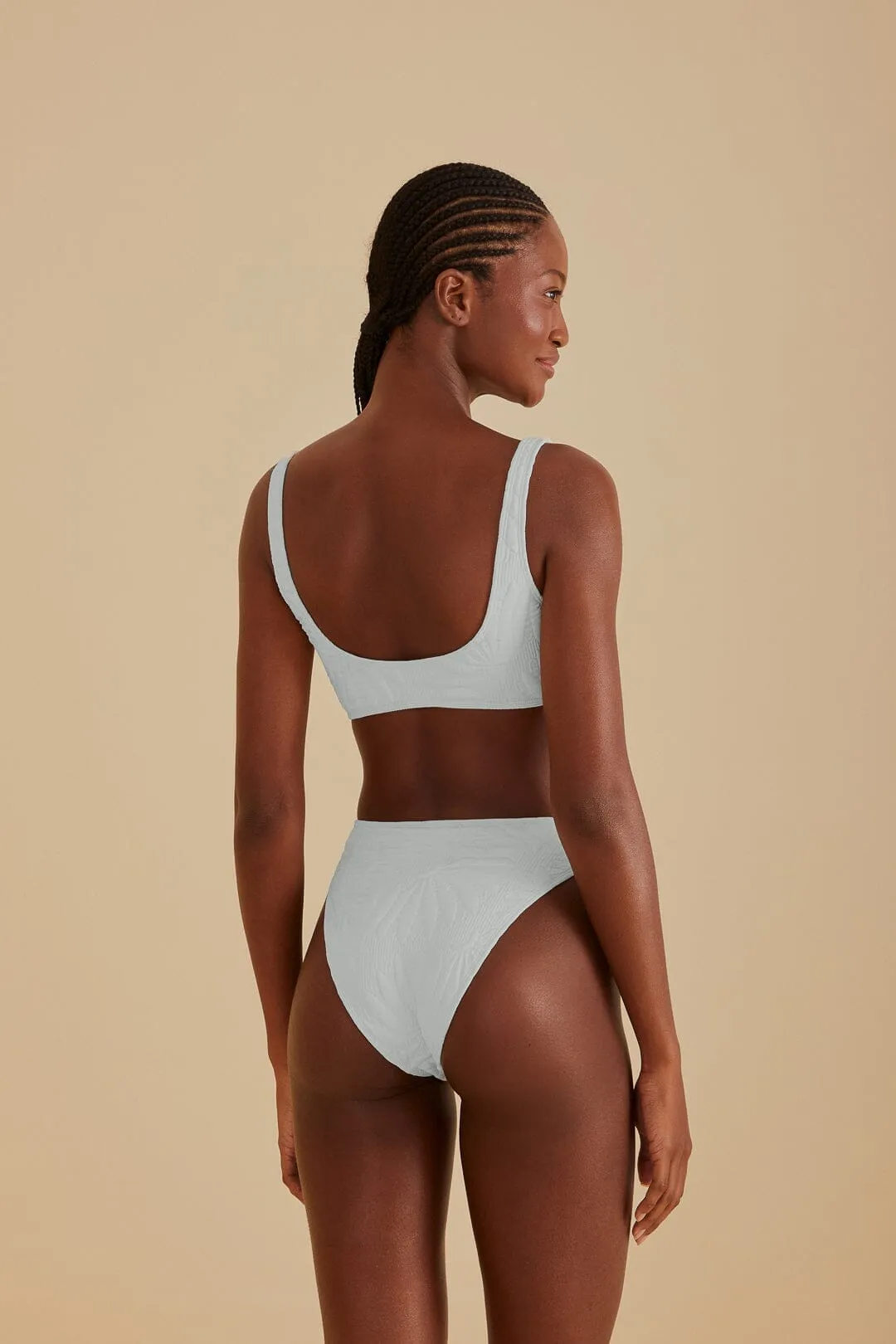 TaglessLabel Off-White Banana Matelasse Bikini Bottom
