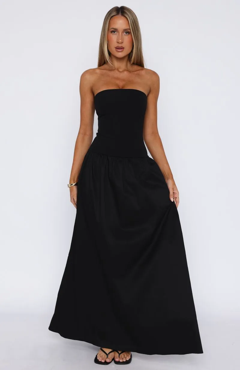 Take Back Maxi Dress Black LayeredPanels