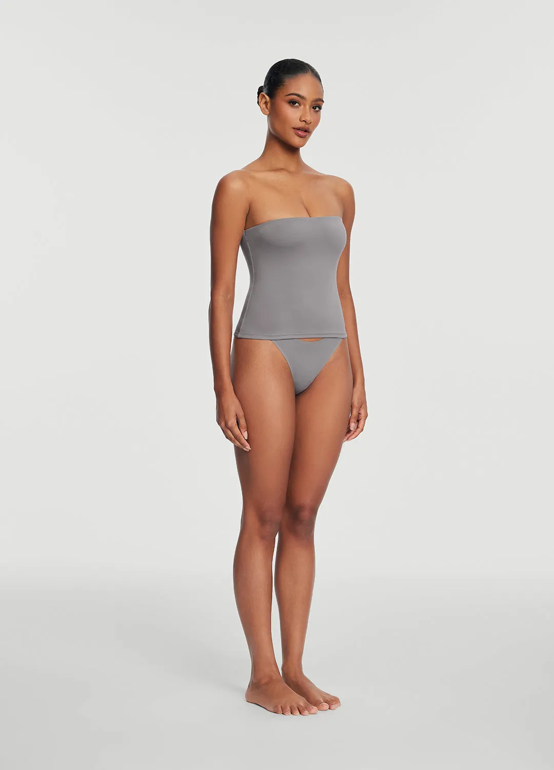 Basic Wardrobe AbrasionResistantEdging Seamless Full-Length Tube Top