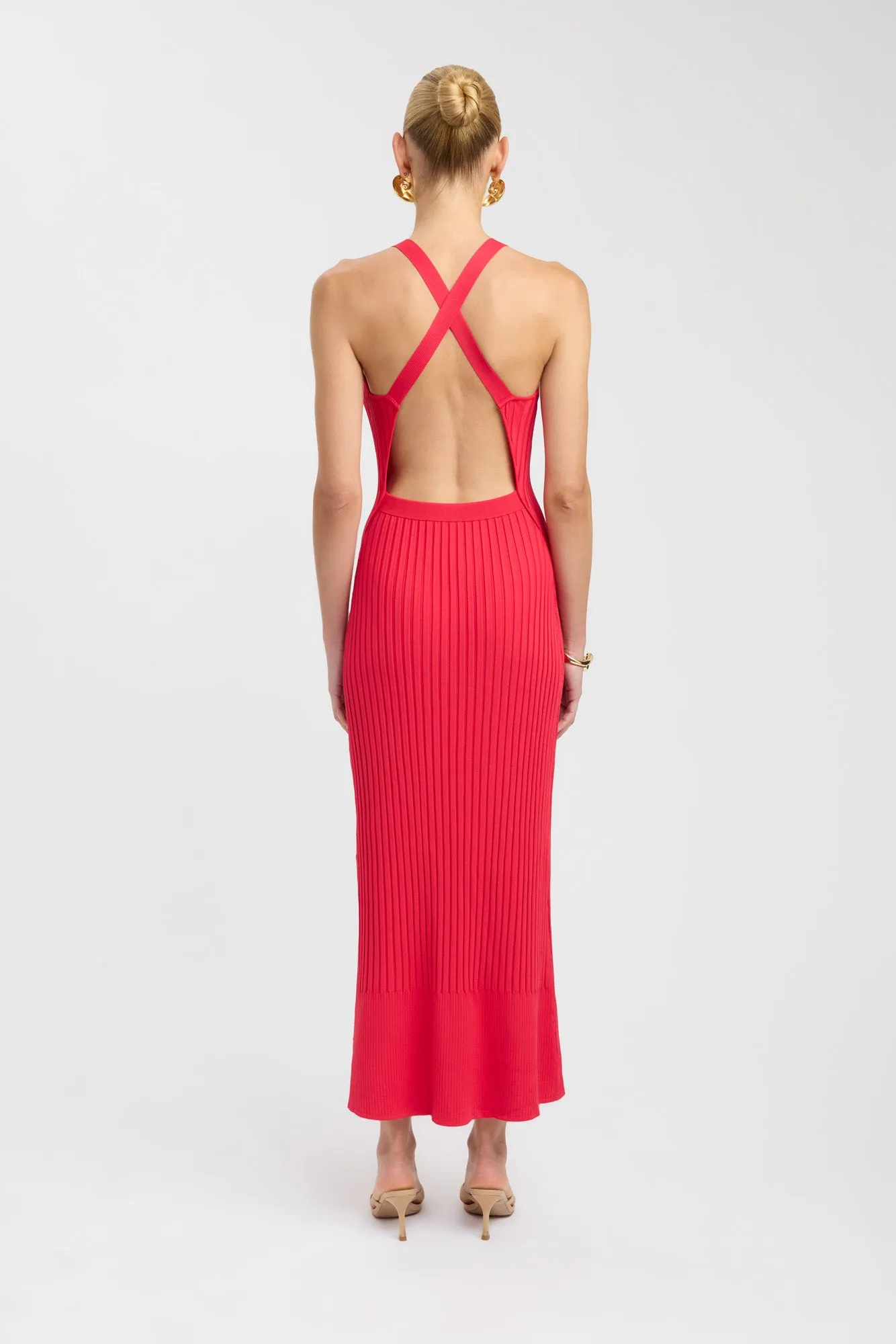 Adjustable Waistband Serah Cross Back Dress