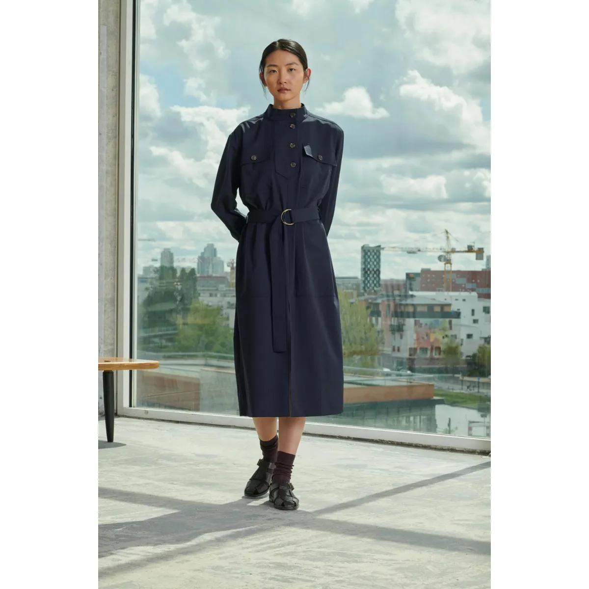 Navy Villamar Dress QuickAccess Pockets