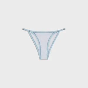 Tagless Comfort Finish Anti Fade Technology Frankies Bikinis Luna Eyelet Bottom - Spring Cloud