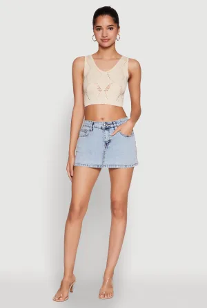 Seamless Laser Cut Cropped Tank Top Scientific - useful