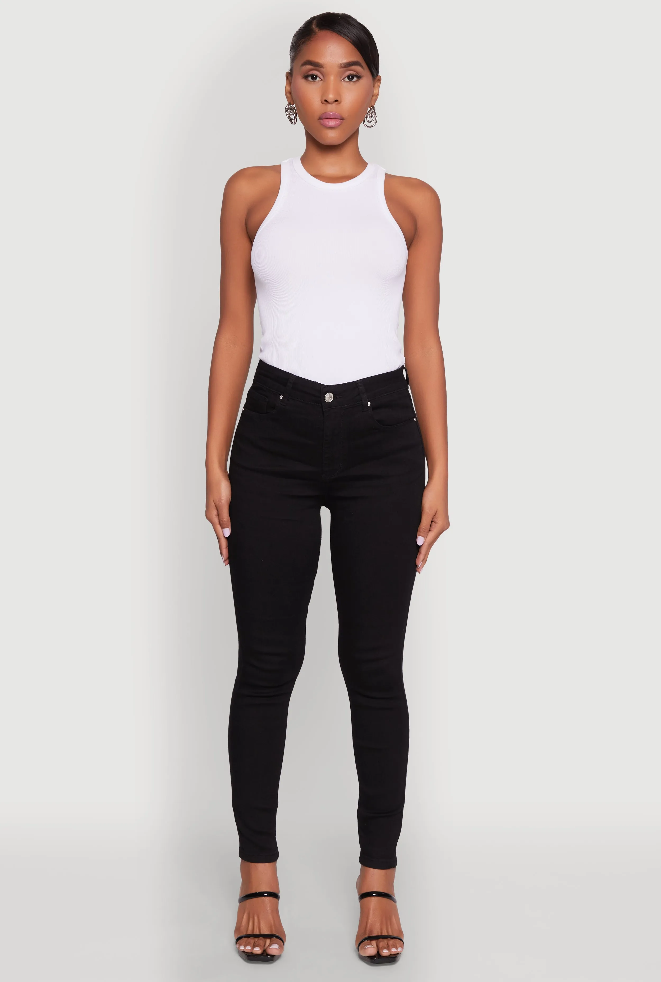 WAX Basic Skinny Jeans Weather Friendly Couple Look Elegant Summer Vibes