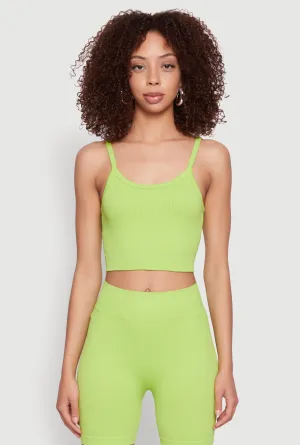 Seamless Cropped Cami high tech Breathable Design