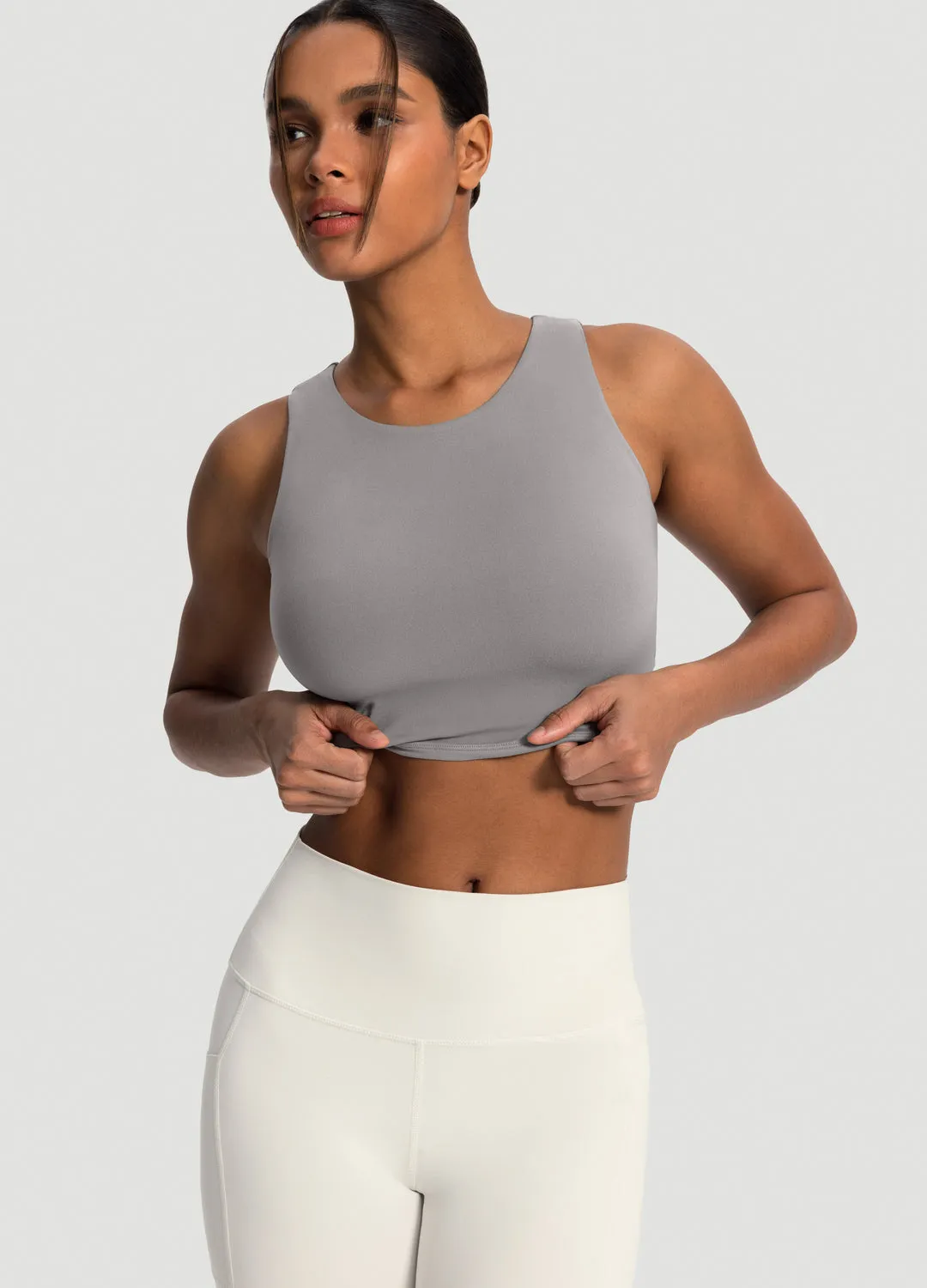 technology innovation High Neck Cropped Tank Top
