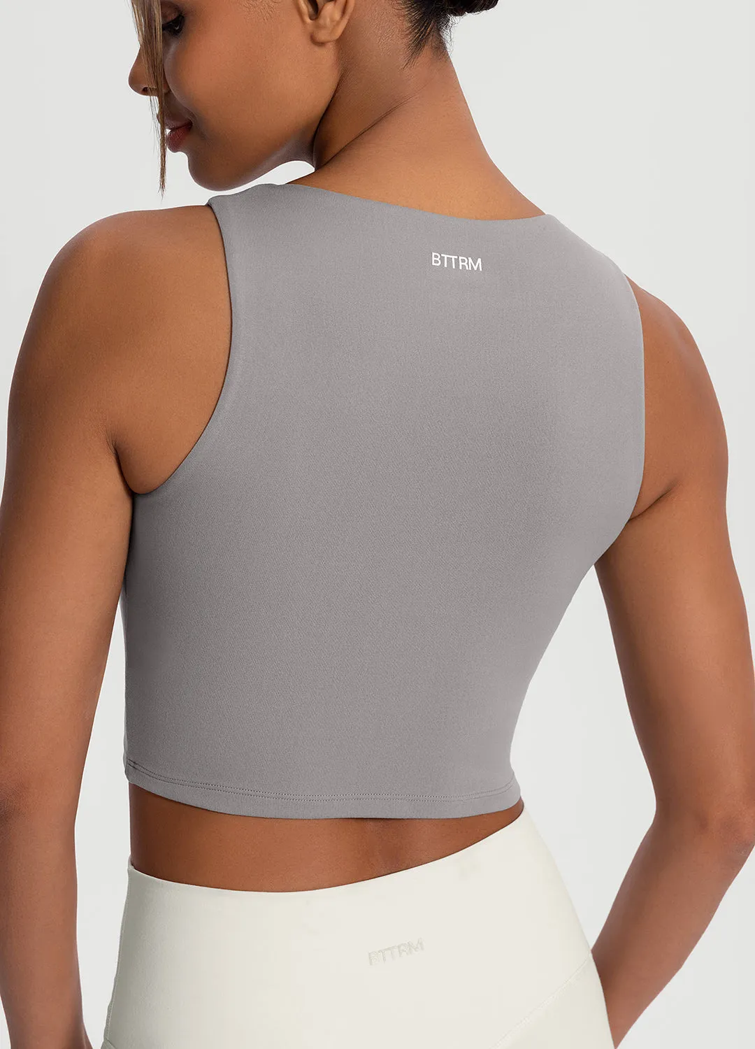 High Neck Cropped Tank Top Reliable