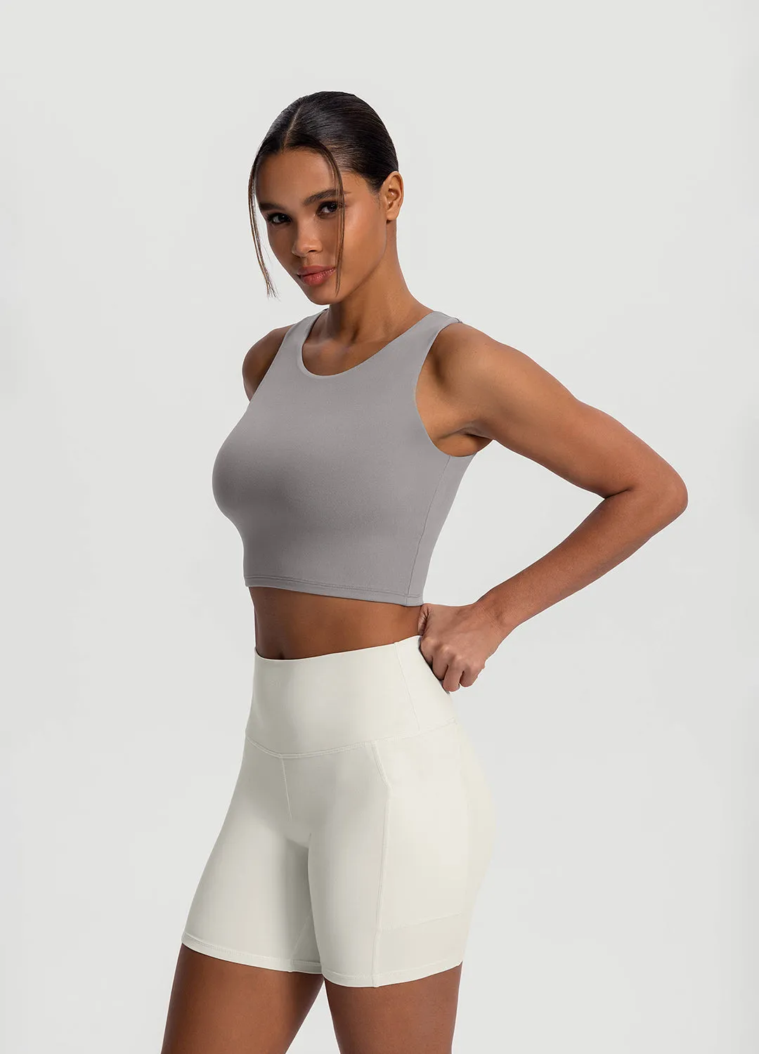 anti tank Museum - displayable High Neck Cropped Tank Top