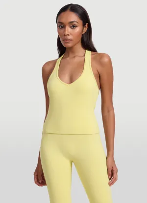 Camouflaged Elastic Free Comfort Trim Open Back Halter Tank Top