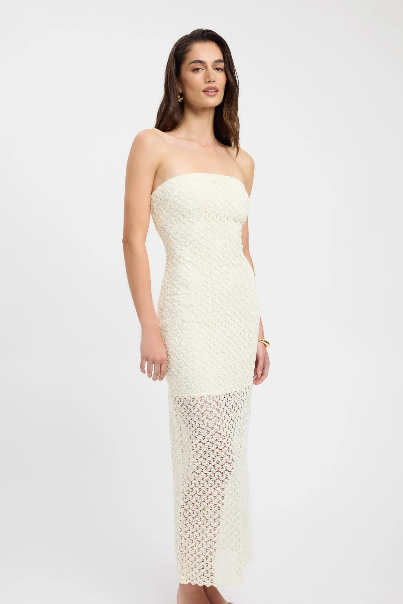 Savanah Strapless Dress Light Core