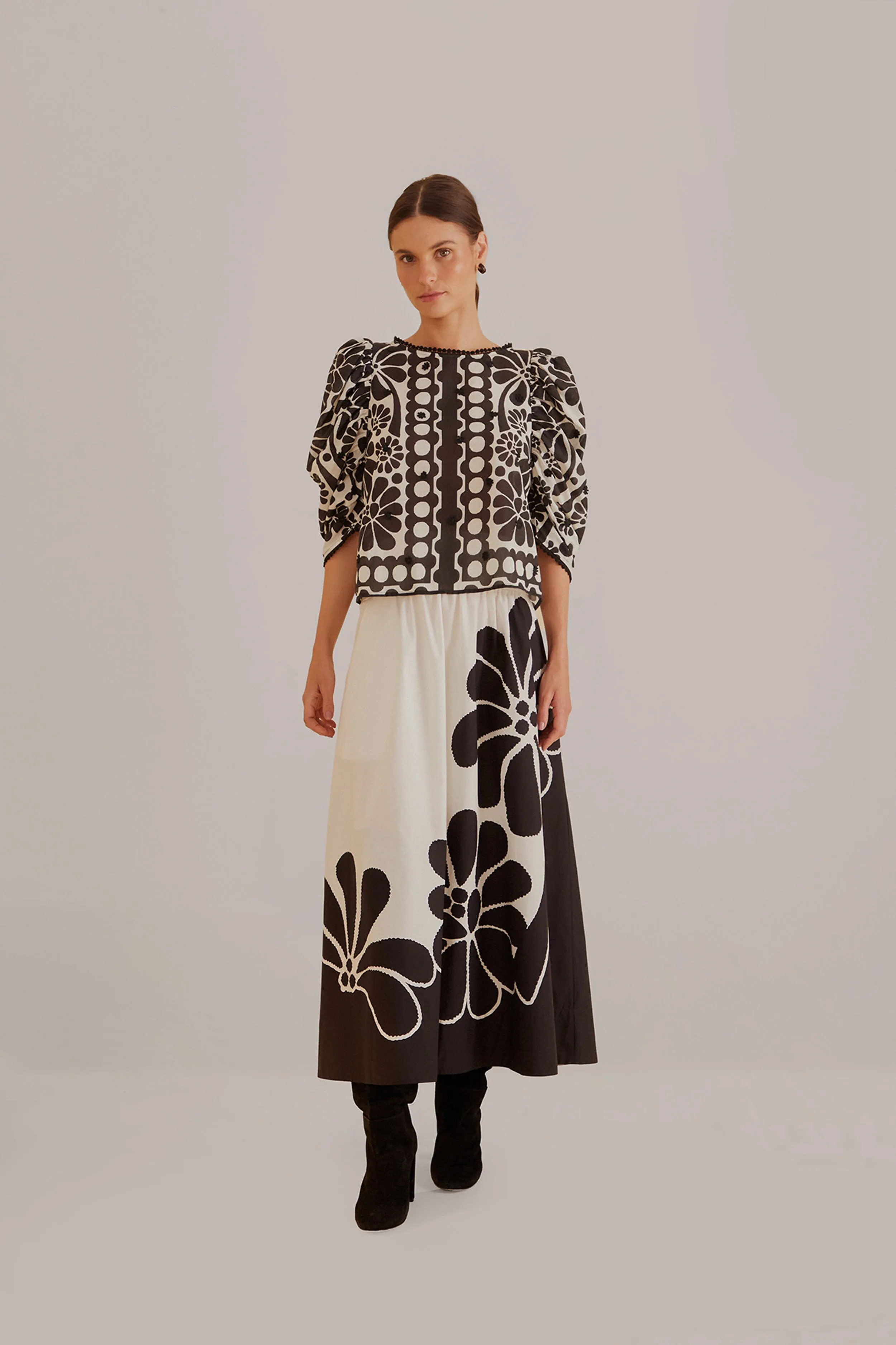 Black Palermo Maxi Skirt Urban Fit