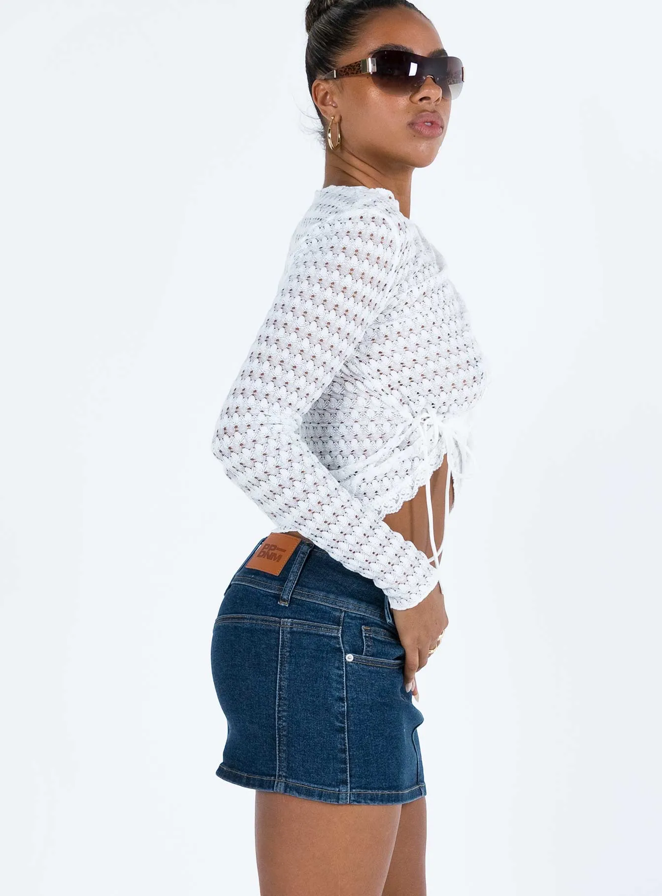 Plant Based Material Brinkman Mini Skirt Dark Wash Denim