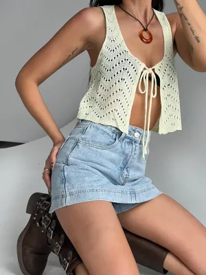 Timeless Touch Easy Care Heuston Skort Denim