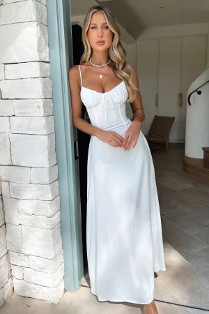 Breezy formal outfit Magdalena Maxi Dress - White