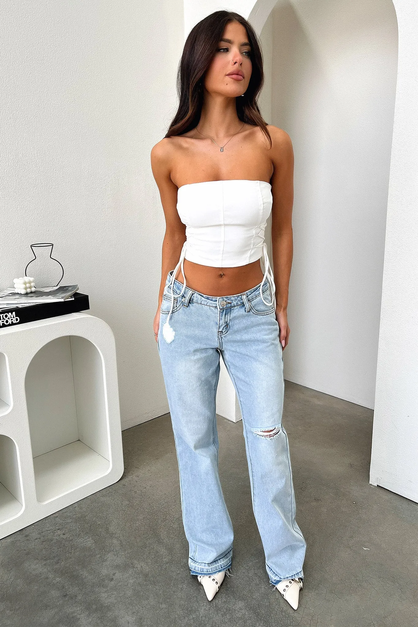 Conrad Low Rise Jeans - Blue City Walk Smart Casual