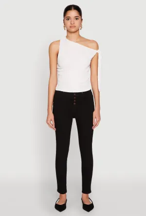 Modern Attire WAX Button Fly Skinny Jeans