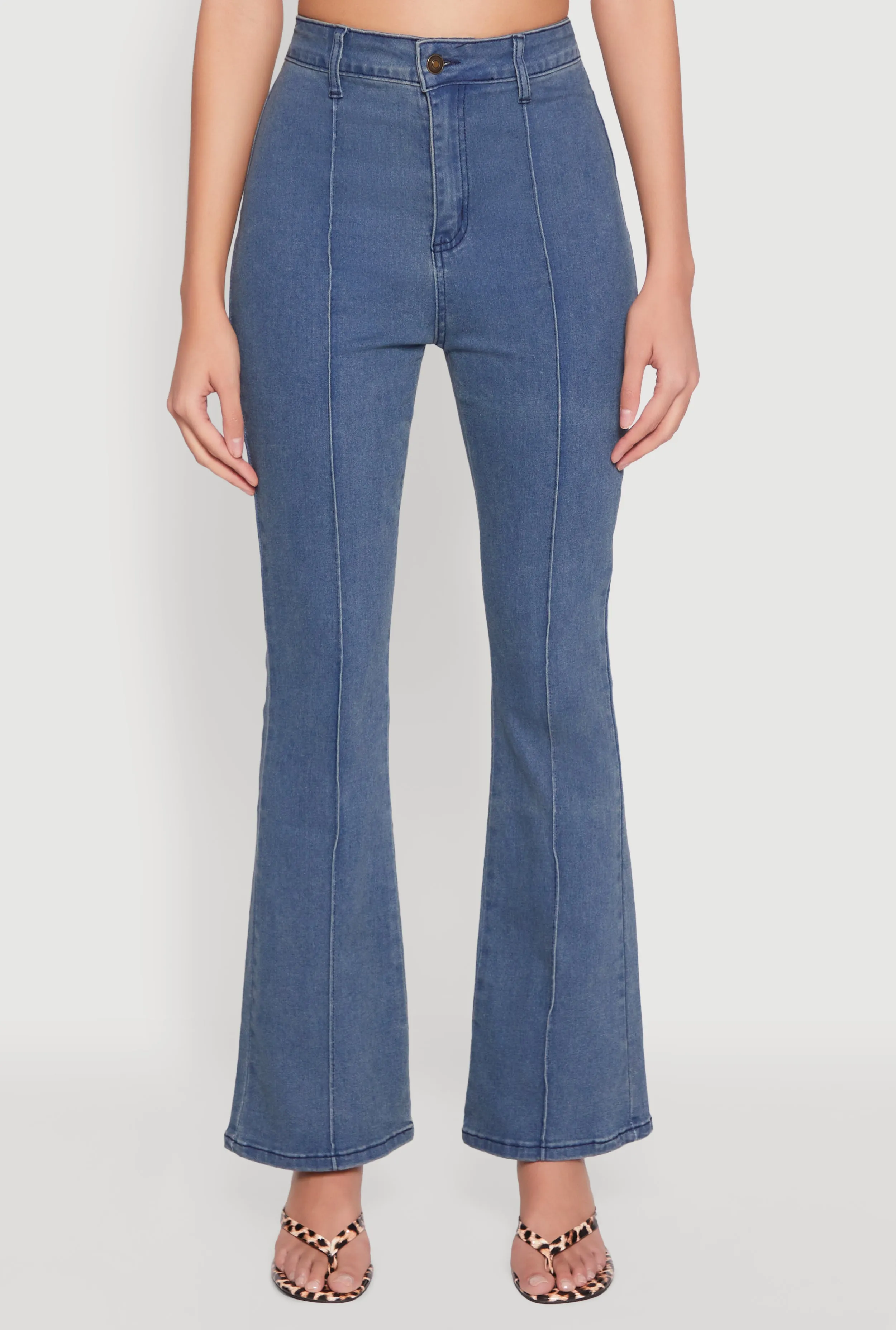 Easy Pair Pintuck Flare Jeans