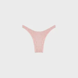 High Elastic Waistband Reina Olga Ginny Bikini Bottom - Baby Pink