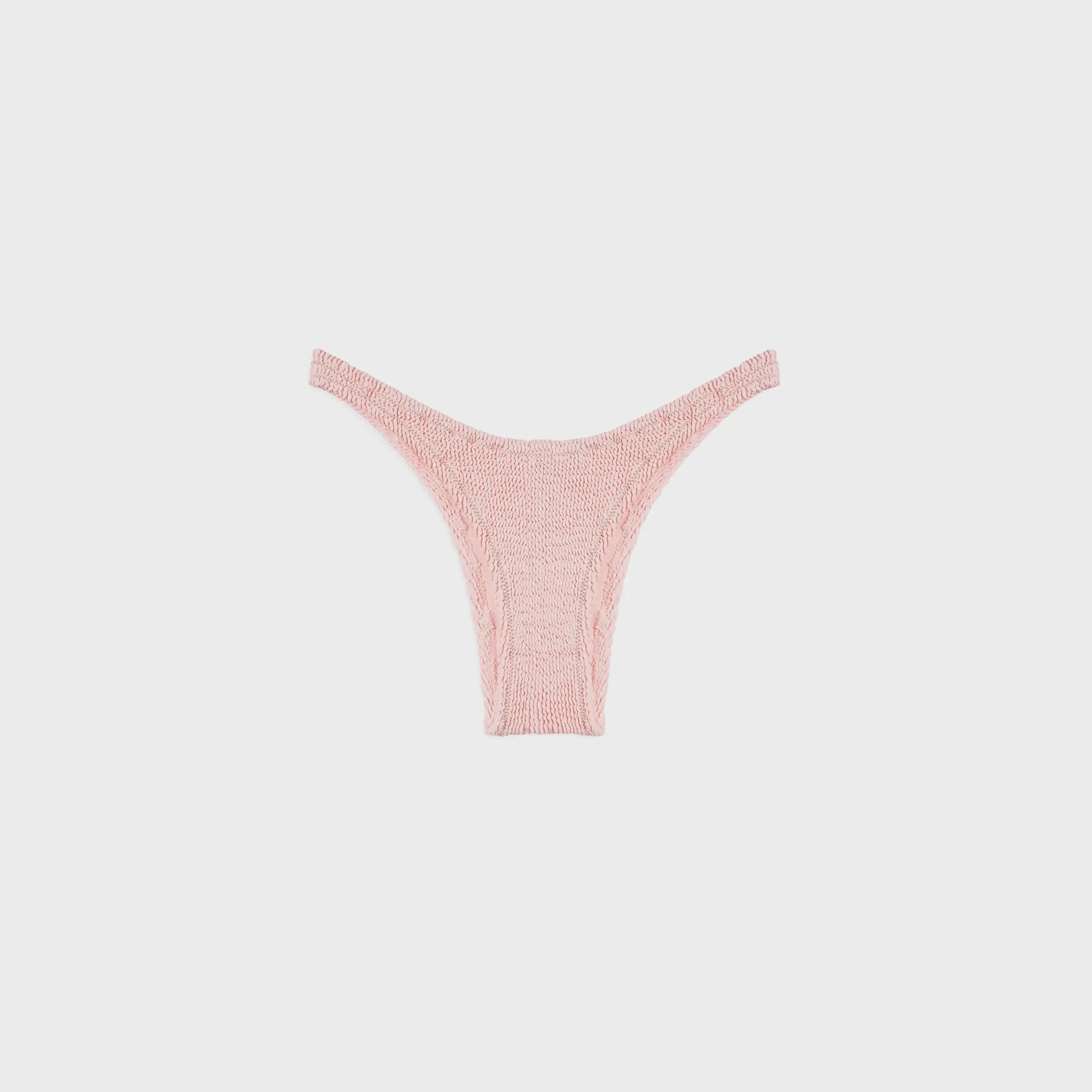 High Elastic Waistband Reina Olga Ginny Bikini Bottom - Baby Pink