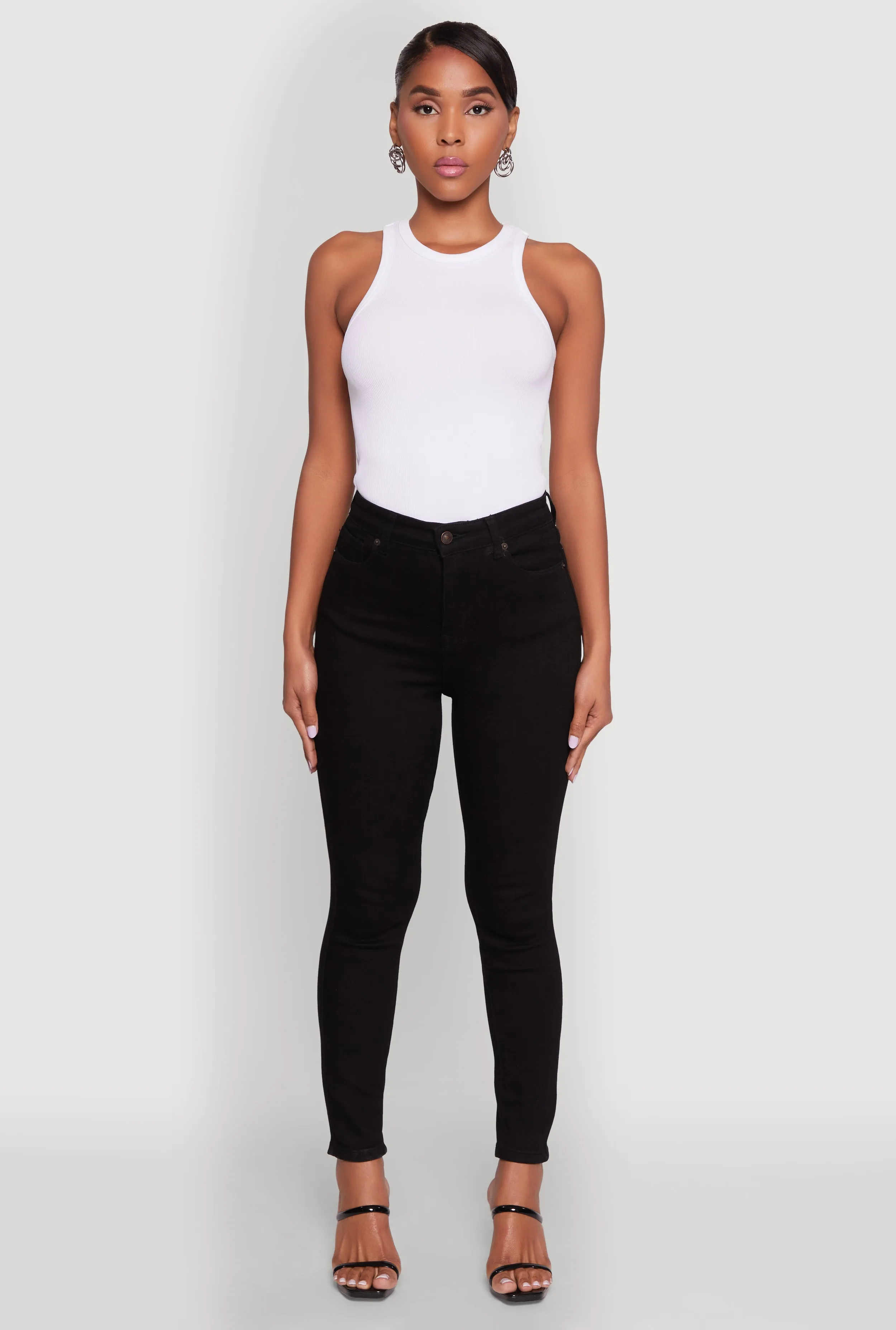 Earthy Music Event All Time Basic WAX Basic High Waisted Skinny Jeans