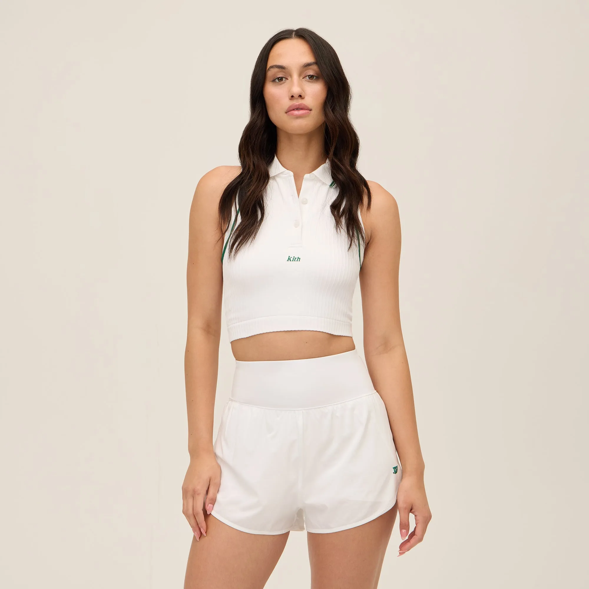 Kith Women for Wilson Split Court Short - White day trip