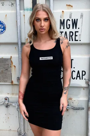 Trina Dress - Black Romantic Vibes Bar Scene