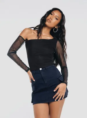 Myrtle Cargo Mini Skirt Navy Fashion Mood Easy Layers