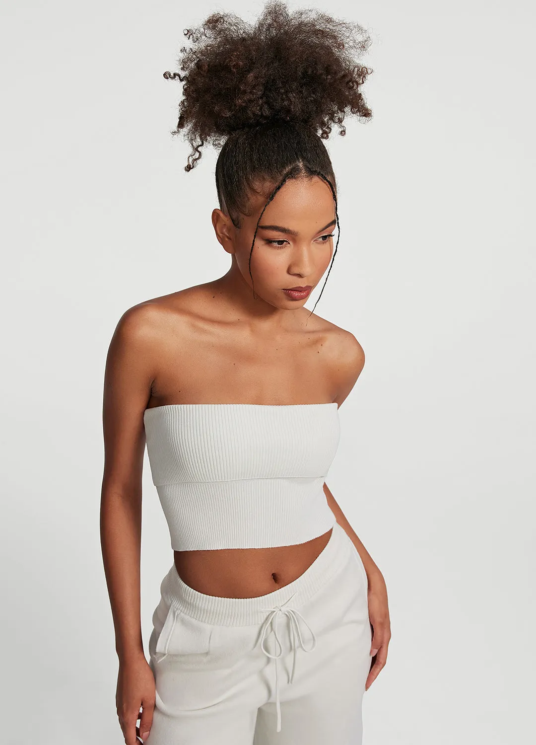 standard fit Chunky Knit Crop Top
