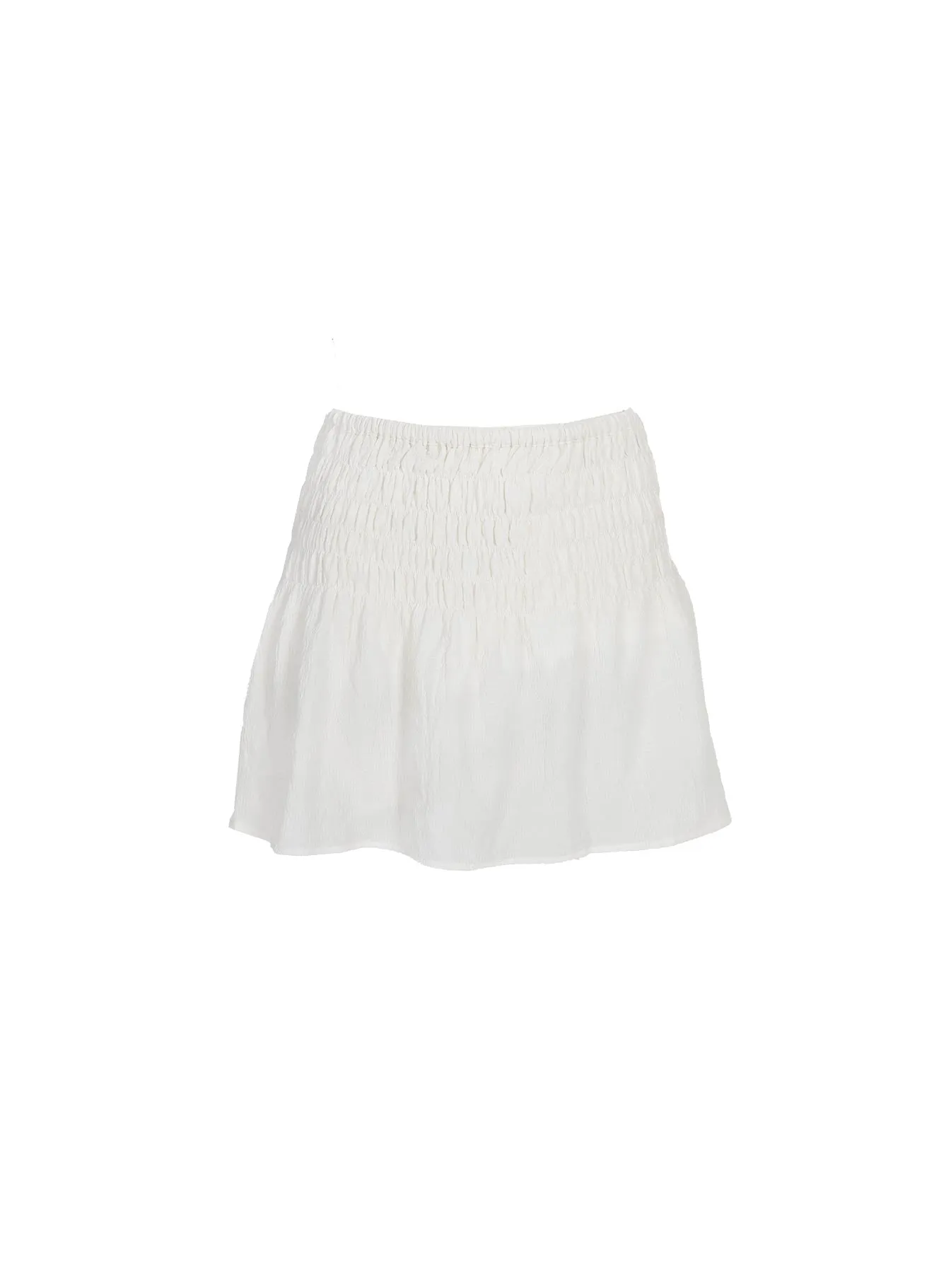Everyday Favorite Budget Friendly Trevani Ribbon Mini Skirt Ivory